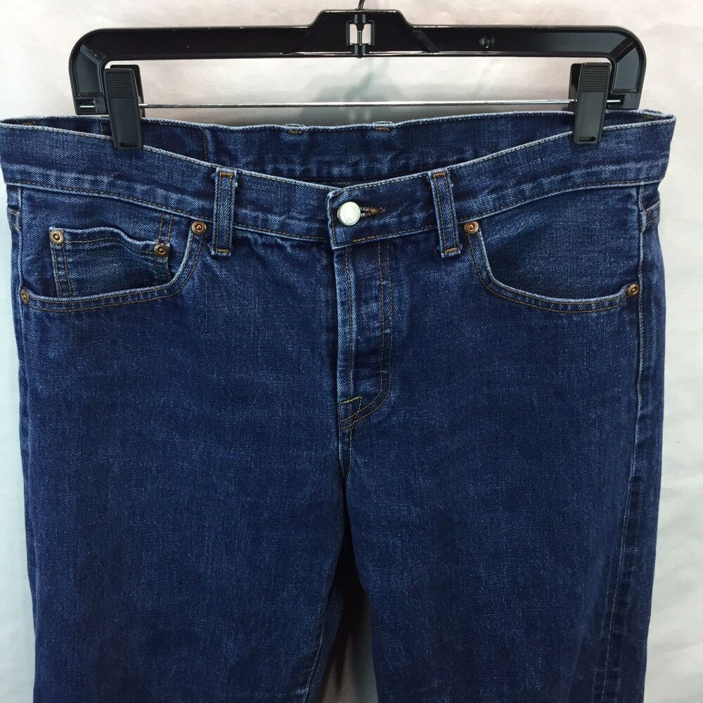Lucky Brand Dungarees by Gene Montesano Denim Blue Jeans 8X29 Sample M17